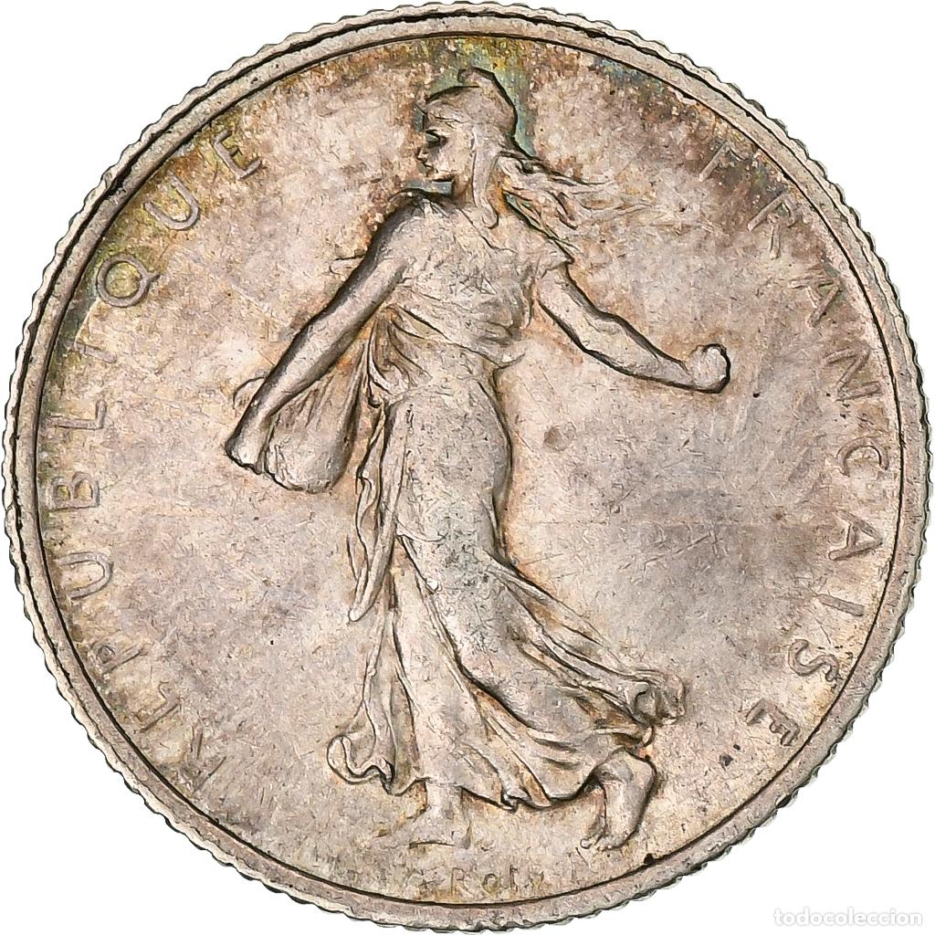 Monedas antiguas de Europa: [#1116679] Moneda, Francia, Semeuse, Franc, 1904, Paris, MBC+, Plata, KM:844.1, Gadoury:467