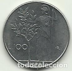 Moedas antigas da Europa: ITALIA - 100 LIRAS - 1978 - ACERO INOX - FOTOS