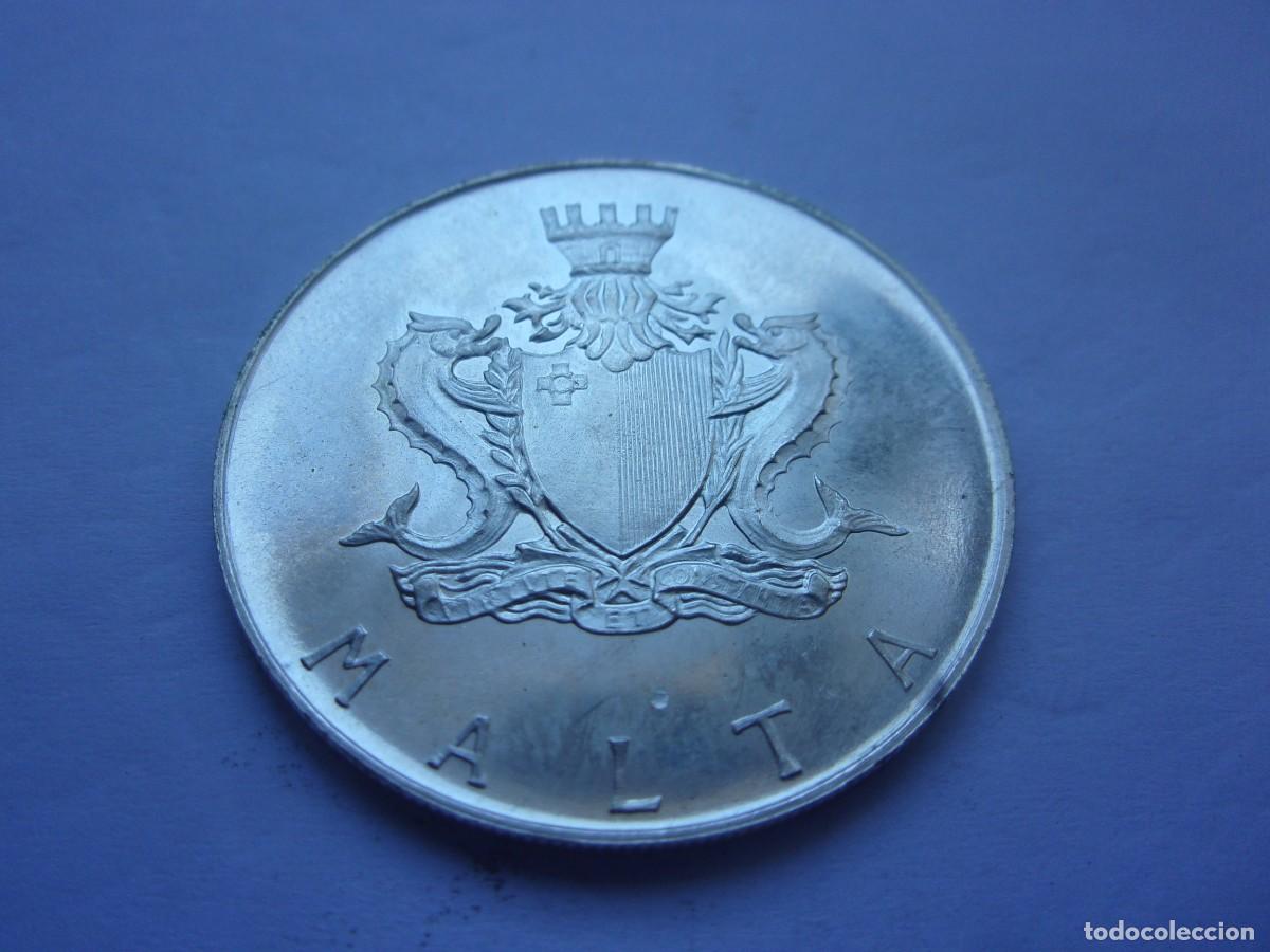 Monedas antiguas de Europa: 24DF22 Malta 1 libra de plata 1972 - Foto 4