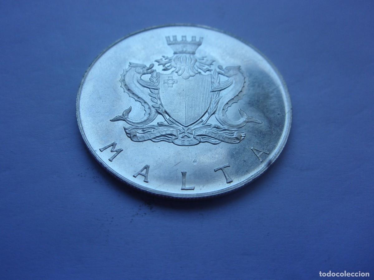 Monedas antiguas de Europa: 24DF22 Malta 1 libra de plata 1972 - Foto 6