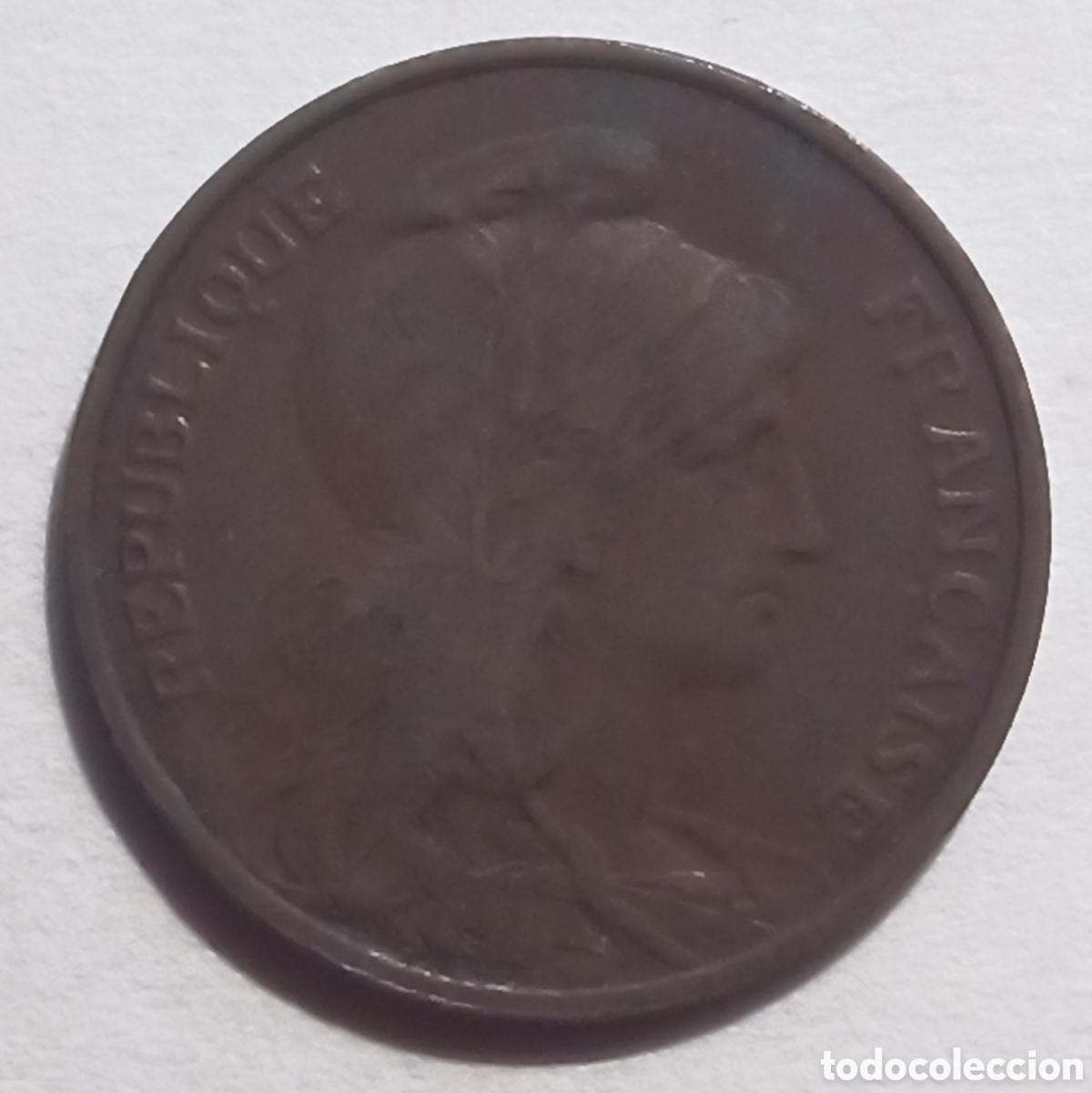 Monedas antiguas de Europa: Francia - 5 Centimes 1917 - Bc - Foto 1