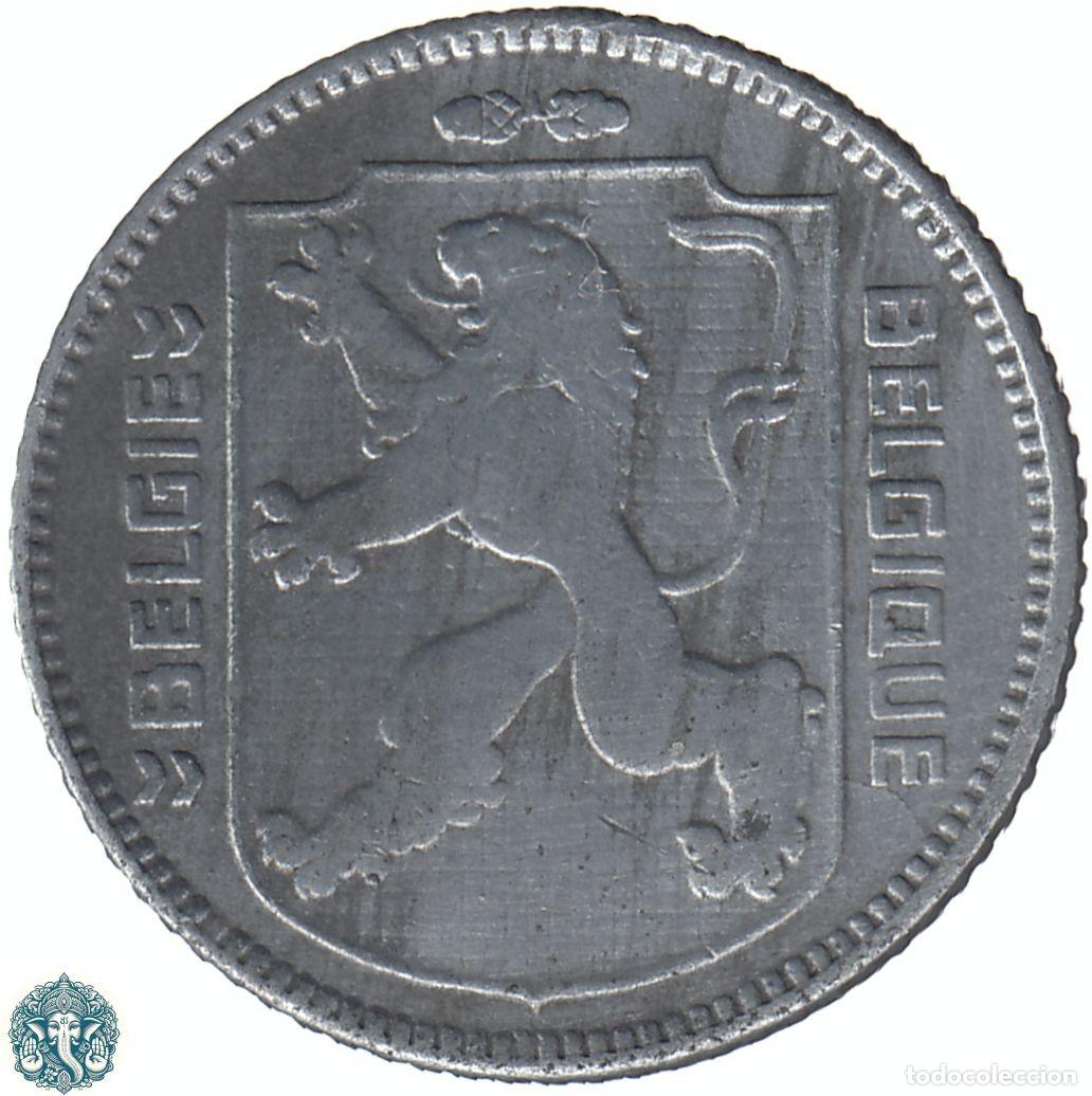 Monedas antiguas de Europa: B&Eacute;LGICA 1 Franco 1945 Leopoldo III KM#128 Leyenda Belgie - Belgique