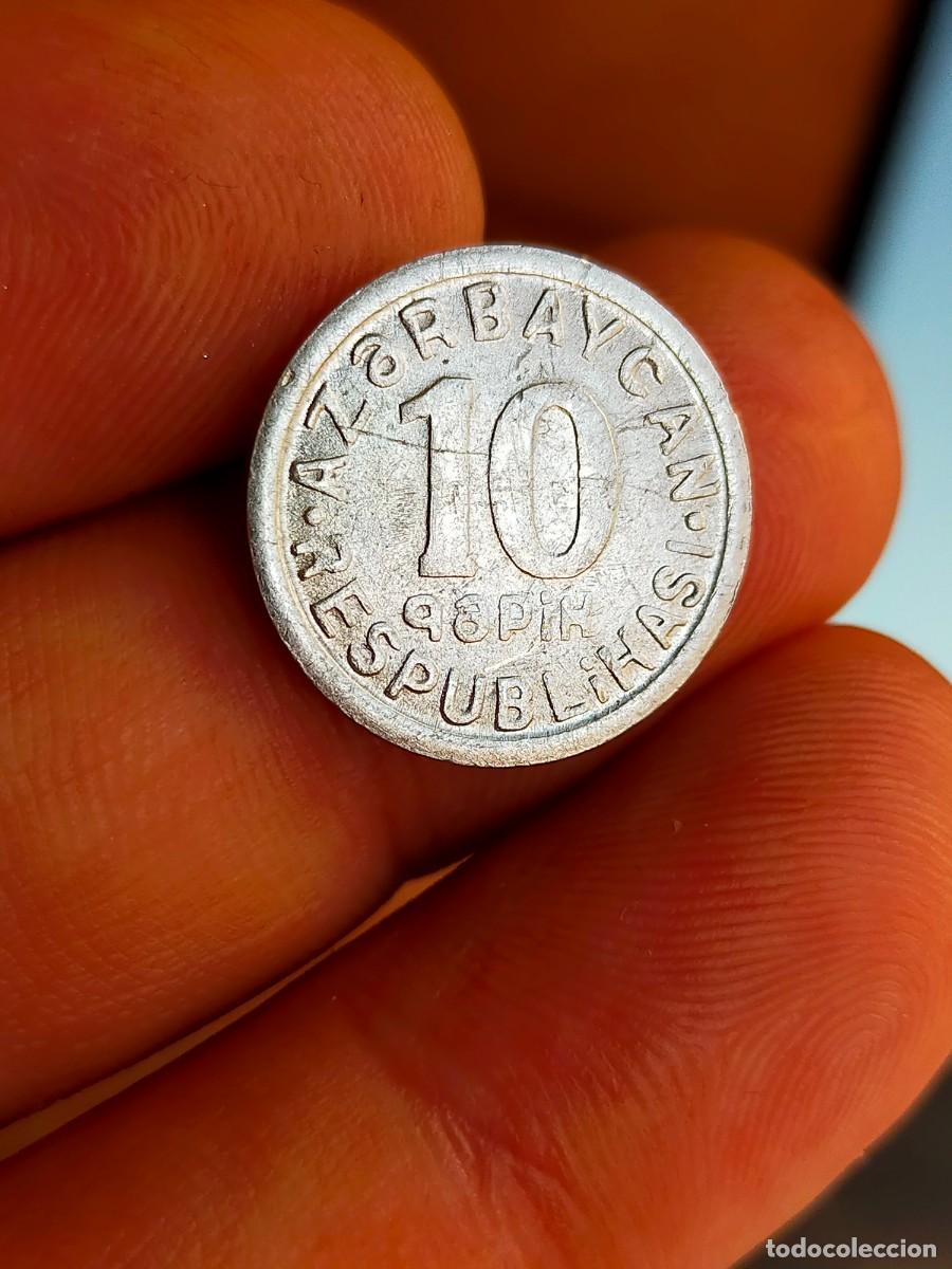 Monete antiche di Europa: MONEDA DE 10 DIEZ QAPIK AZEBAIYAN 1992 BUENA CONSERVACION