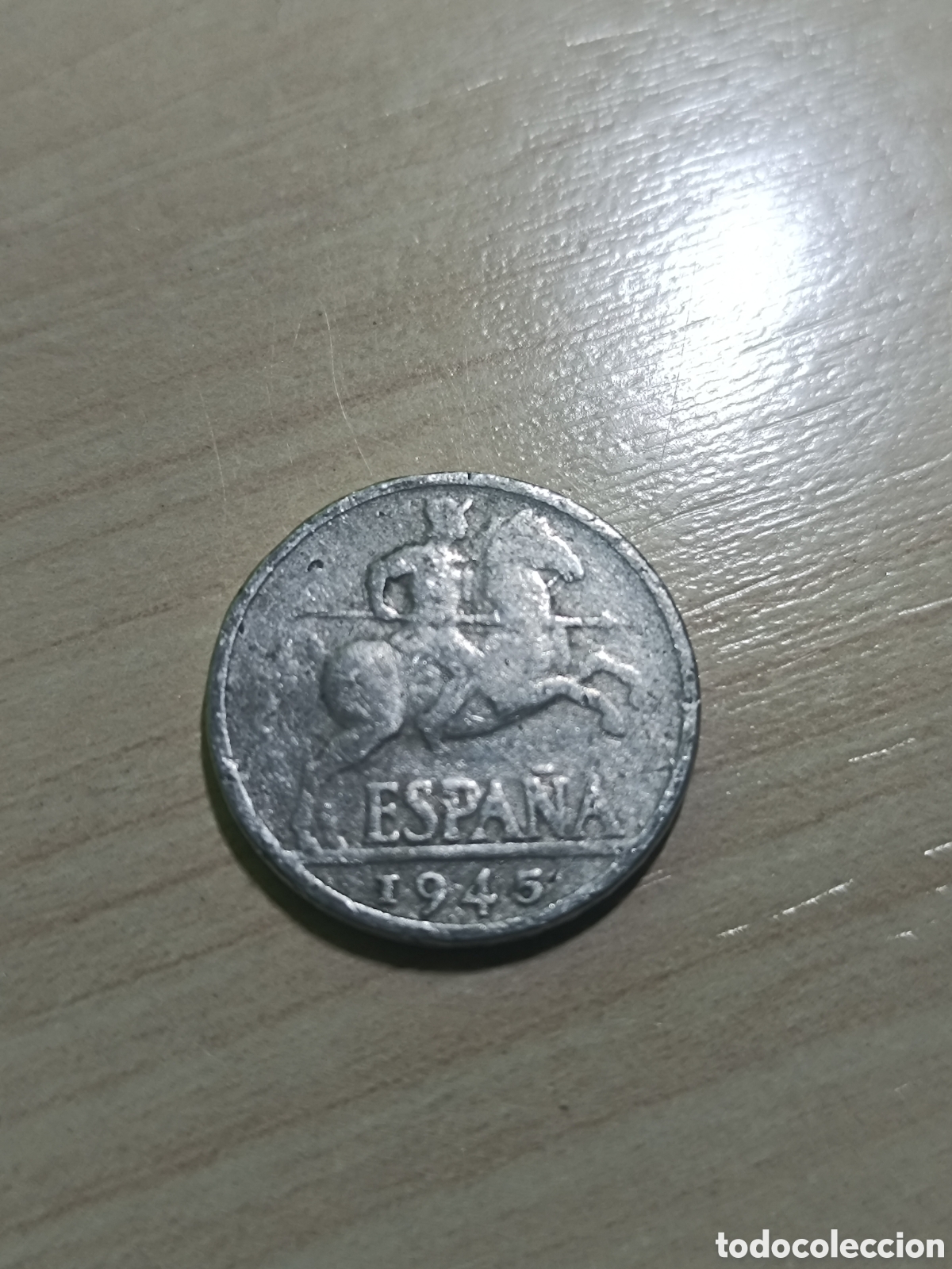 Moedas antigas da Europa: Moneda Espa&ntilde;a 1945 en buen estado