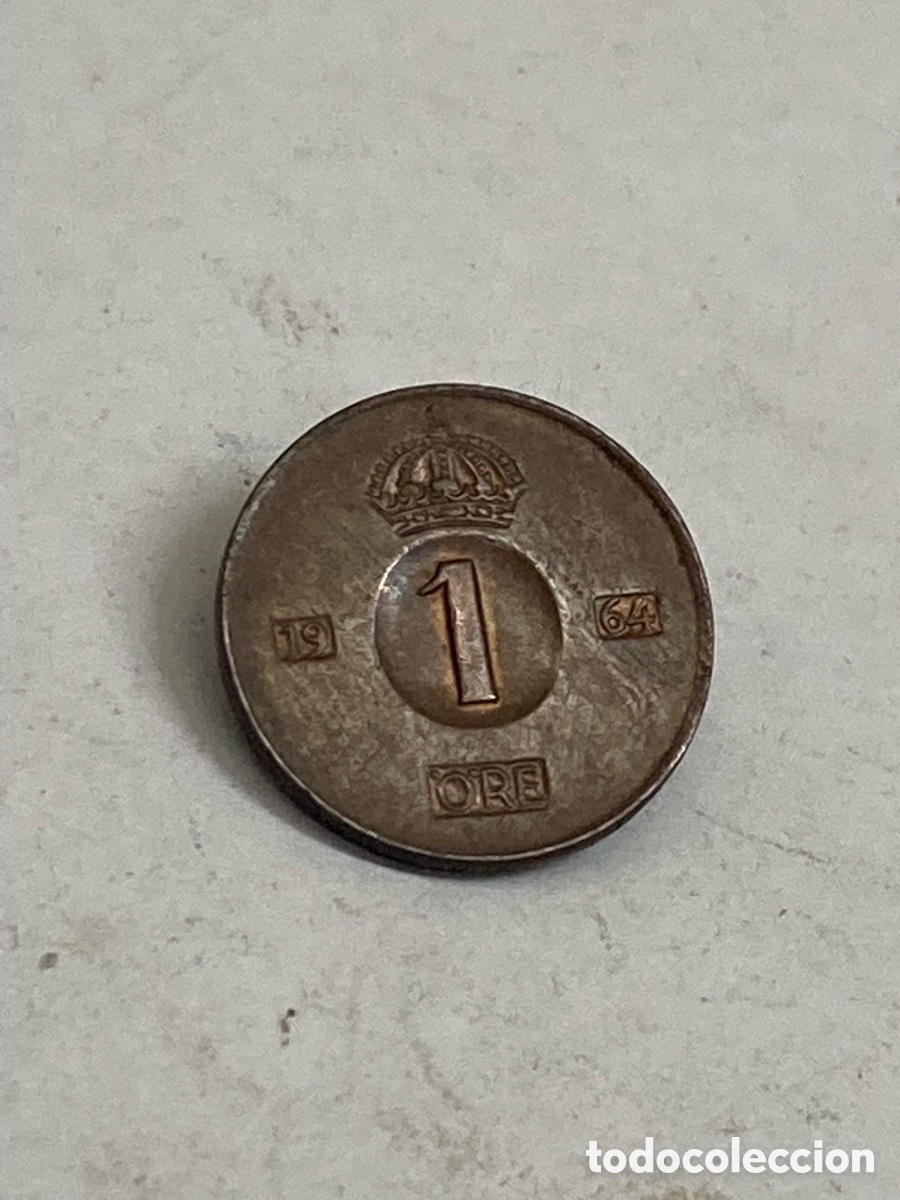 Monete antiche di Europa: Moneda 1 Ore Suecia 1964 L58