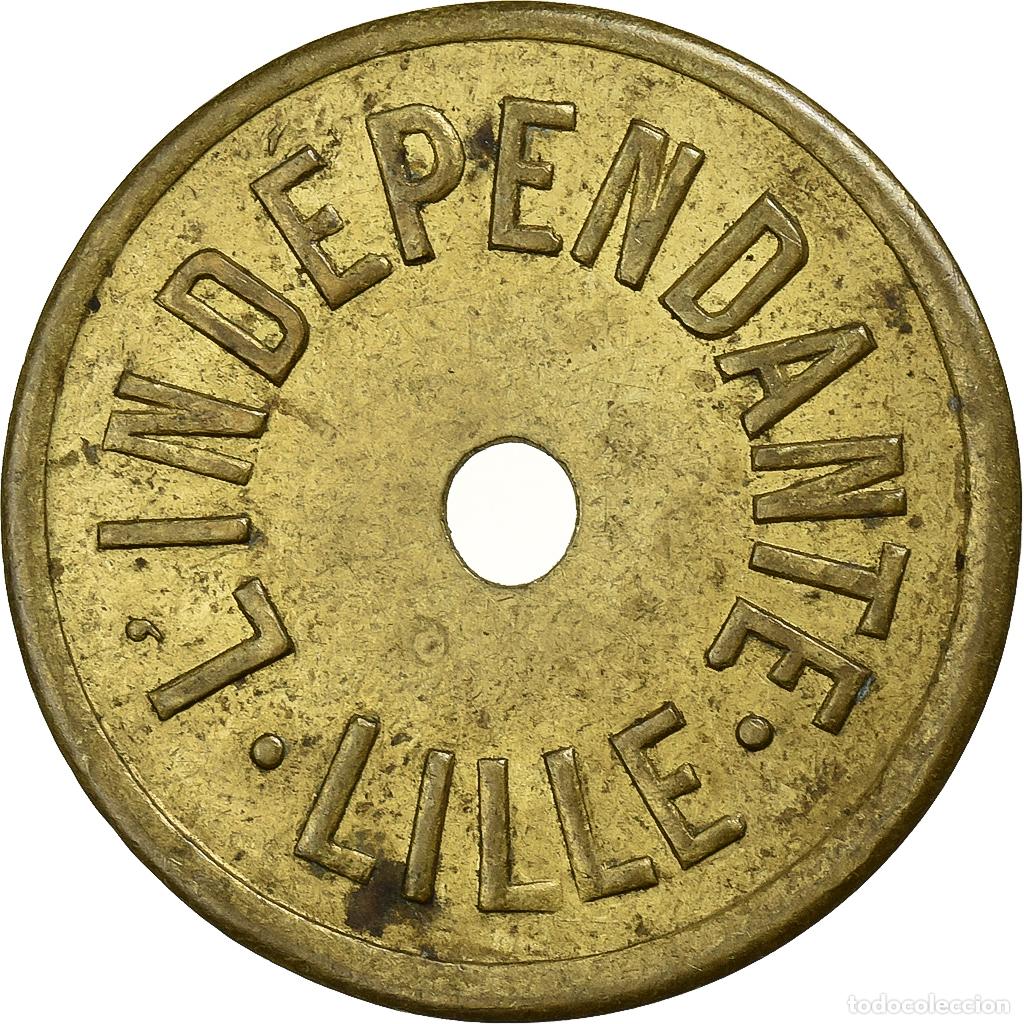 Monete antiche di Europa: [#396947] Francia, L'Ind&eacute;pendante, Lille, 10 Centimes, MBC, Lat&oacute;n