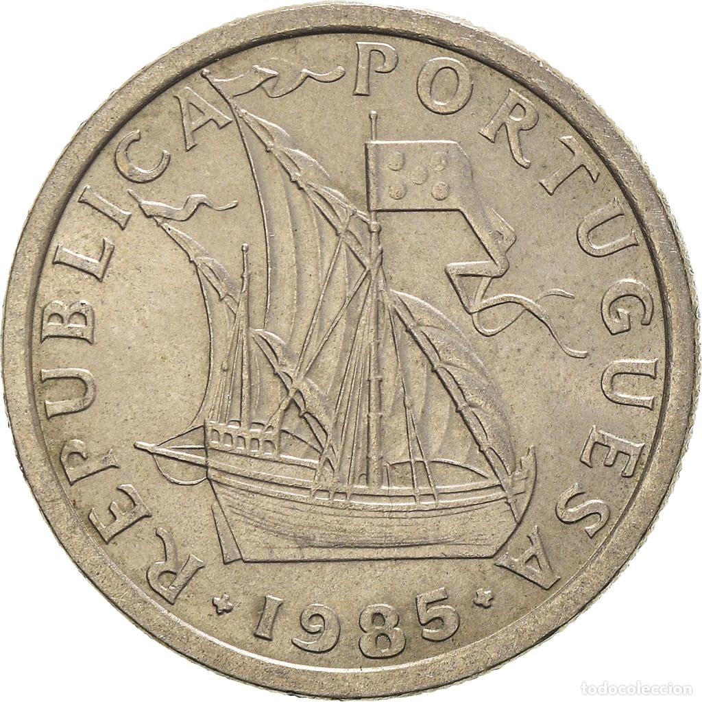 Moedas antigas da Europa: [#366652] Moneda, Portugal, 2-1/2 Escudos, 1985, EBC, Cobre - n&iacute;quel, KM:590