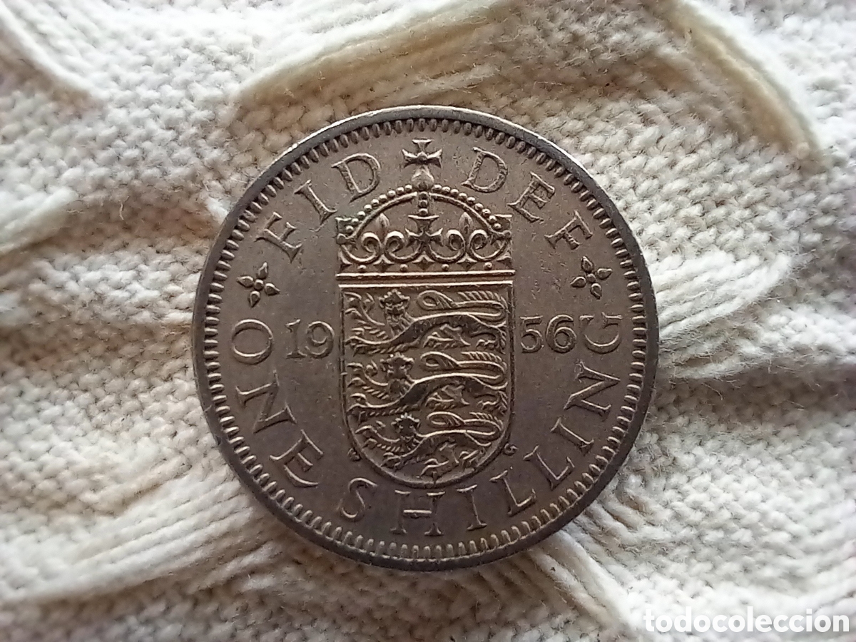 Monedas antiguas de Europa: Moneda 1 chel&iacute;n 1956 - Foto 1