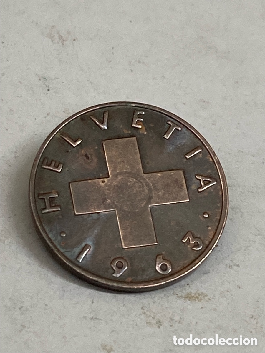 Monedas antiguas de Europa: Moneda de 2 c&eacute;ntimos 1963 M52 - Foto 2