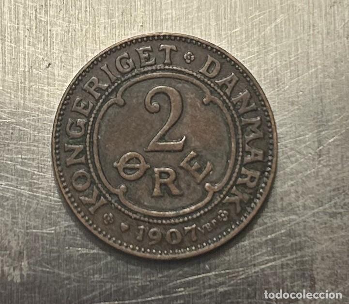 Monedas antiguas de Europa: 2 ORE 1907 DINAMARCA - Foto 1