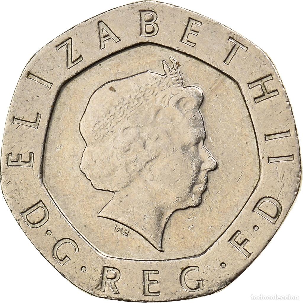 Alte M&uuml;nzen aus Europa: [#198977] Gran Breta&ntilde;a, Elizabeth II, 20 Pence, 2002, Cobre - n&iacute;quel, MBC, KM:990