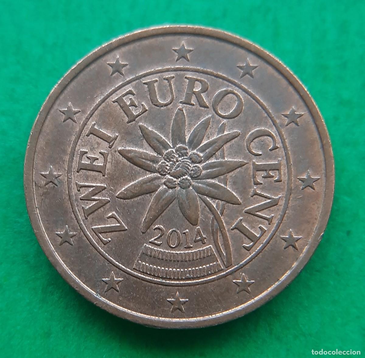 Monedas antiguas de Europa: (ERROR-AUSTRIA)(2014) 2 C&Eacute;NTIMOS CON EXCESO DE METAL - Foto 3