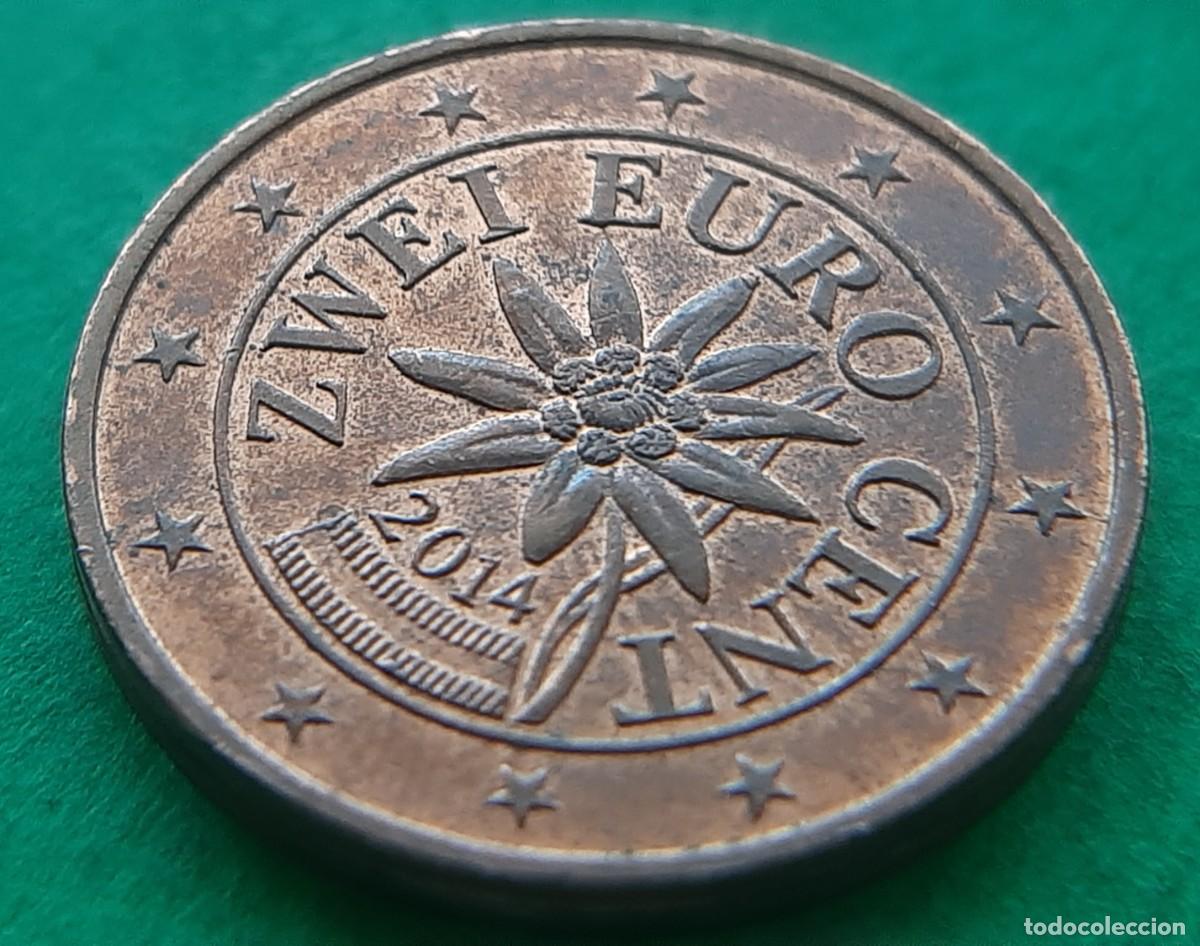 Monedas antiguas de Europa: (ERROR-AUSTRIA)(2014) 2 C&Eacute;NTIMOS CON EXCESO DE METAL - Foto 9