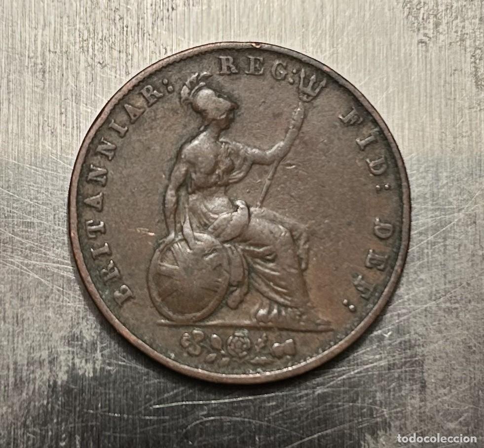 Monedas antiguas de Europa: MEDIO PENIQUE HALF PENNY 1853 GRAN BETA&Ntilde;A INGLATERRA REINO UNIDO. 9,14 GR