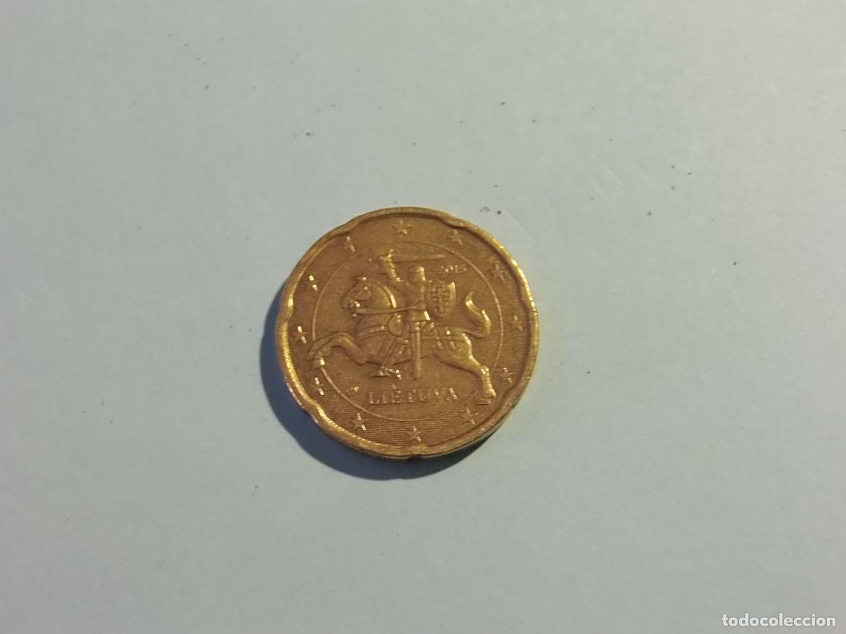 Monedas antiguas de Europa: LITUANIA 20 C&Eacute;NTIMOS 2015 - MBC. - Foto 1