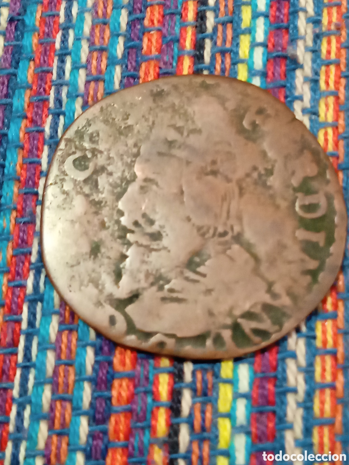 Monedas antiguas de Europa: BOL- DOS MONEDAS DE UN LIARD OBISPADO DE LIEJA FERNANDO DE BAVIERA (1612-1650)