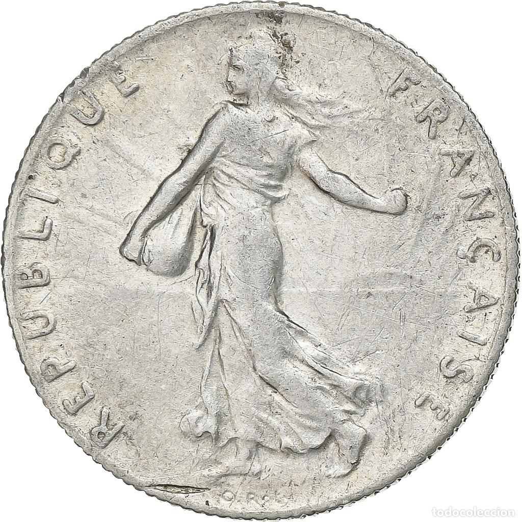 Monedas antiguas de Europa: [#637938] Francia, 50 Centimes, Semeuse, 1915, Paris, Plata, EBC, KM:854