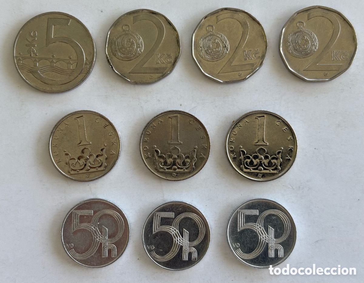 Monedas antiguas de Europa: Rep&uacute;blica Checa - Coronas y Hellers 1993-2011 - Foto 1