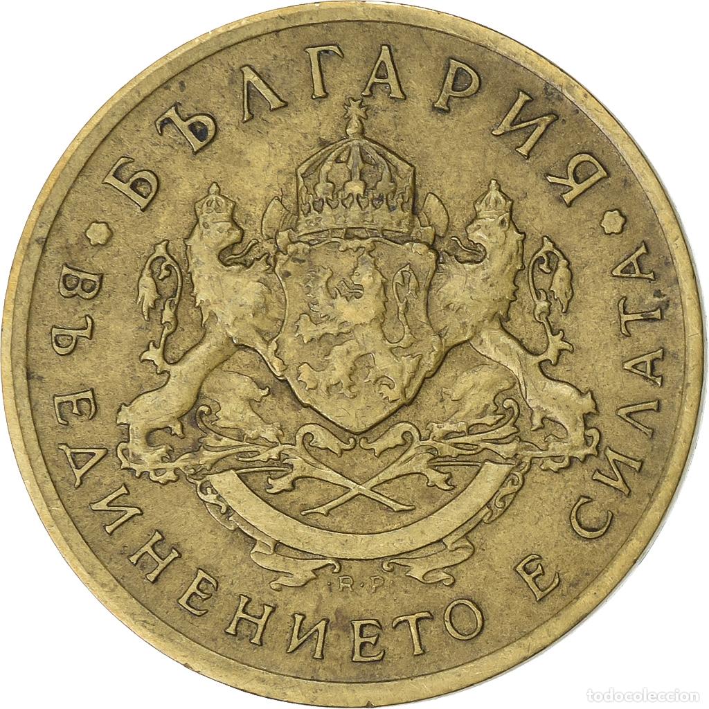 Moedas antigas da Europa: [#199423] Bulgaria, 50 Stotinki, 1937, Aluminio - bronce, MBC, KM:46
