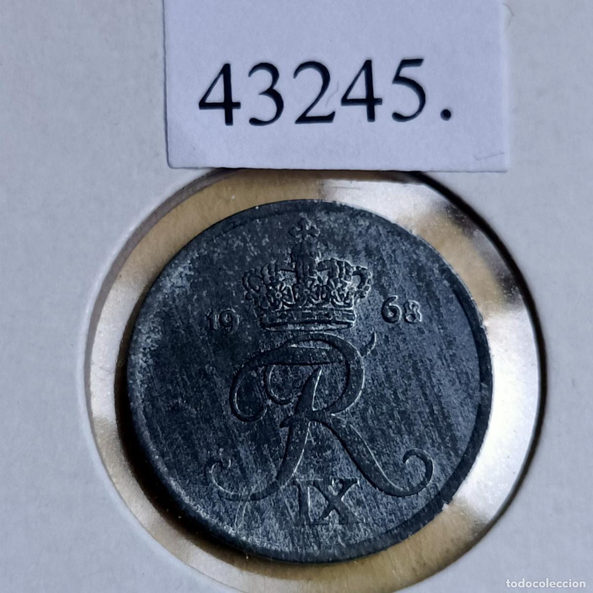 Monedas antiguas de Europa: Dinamarca 1 ore 1968 - Foto 1
