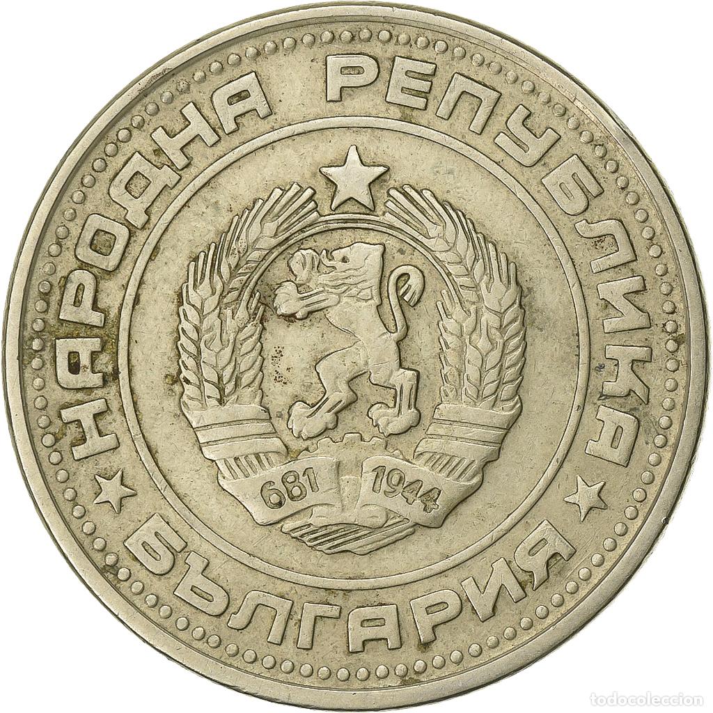 Moedas antigas da Europa: [#199450] Bulgaria, 50 Stotinki, 1974, N&iacute;quel - lat&oacute;n, MBC, KM:89