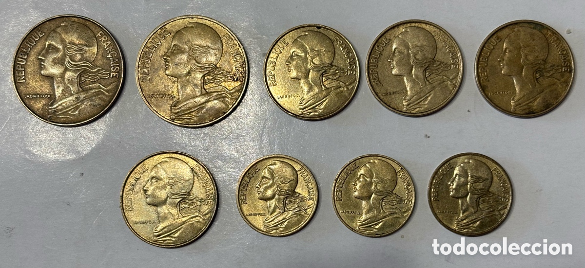 Monedas antiguas de Europa: Francia - C&eacute;ntimos 1967-1996 - Foto 2