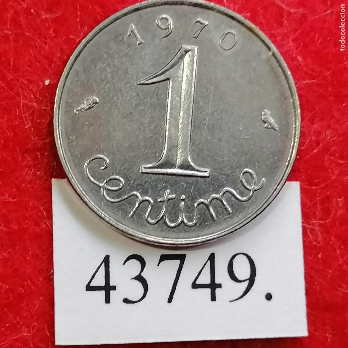 Monedas antiguas de Europa: Francia 1 c&eacute;ntimo 1970 - Foto 1