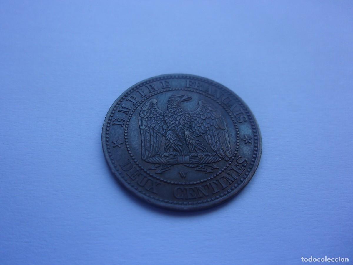 Monedas antiguas de Europa: 27DH23 Francia Napole&oacute;n III 2 centmes 1854 W - Foto 5