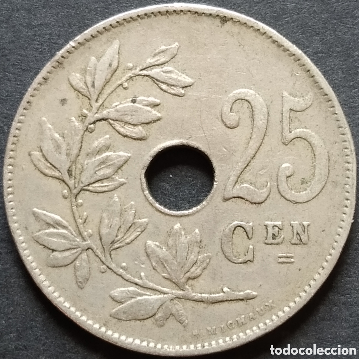 Monedas antiguas de Europa: MONEDA - BELGICA 25 CENTIMOS 1921 (BELGI&Euml;)