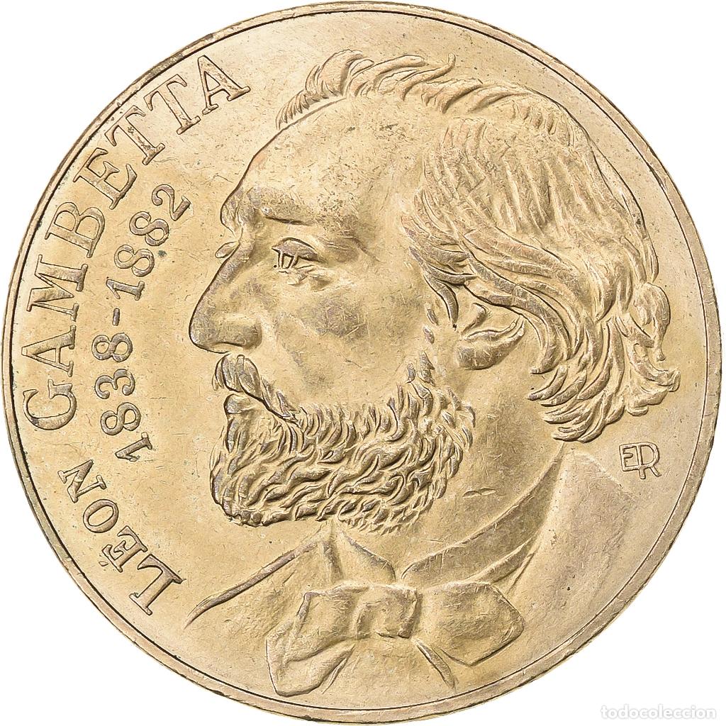 Moedas antigas da Europa: [#199663] Francia, 10 Francs, Gambetta, 1982, N&iacute;quel - bronce, EBC, Gadoury:815, KM:950