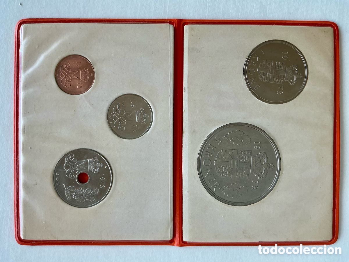Monedas antiguas de Europa: Coronas Dinamarca 1978 - Foto 1
