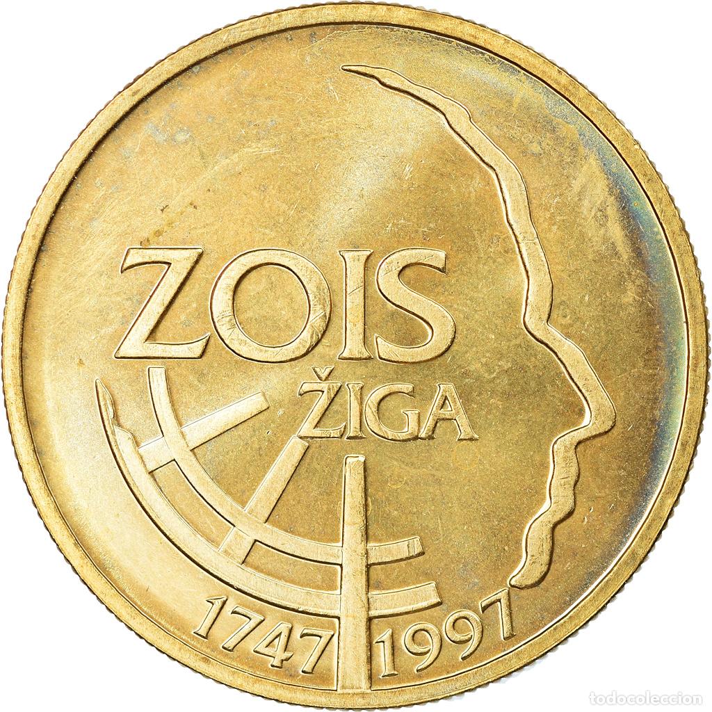 Alte M&uuml;nzen aus Europa: [#915854] Moneda, Eslovenia, 5 Tolarjev, 1997, SC+, N&iacute;quel - lat&oacute;n, KM:38