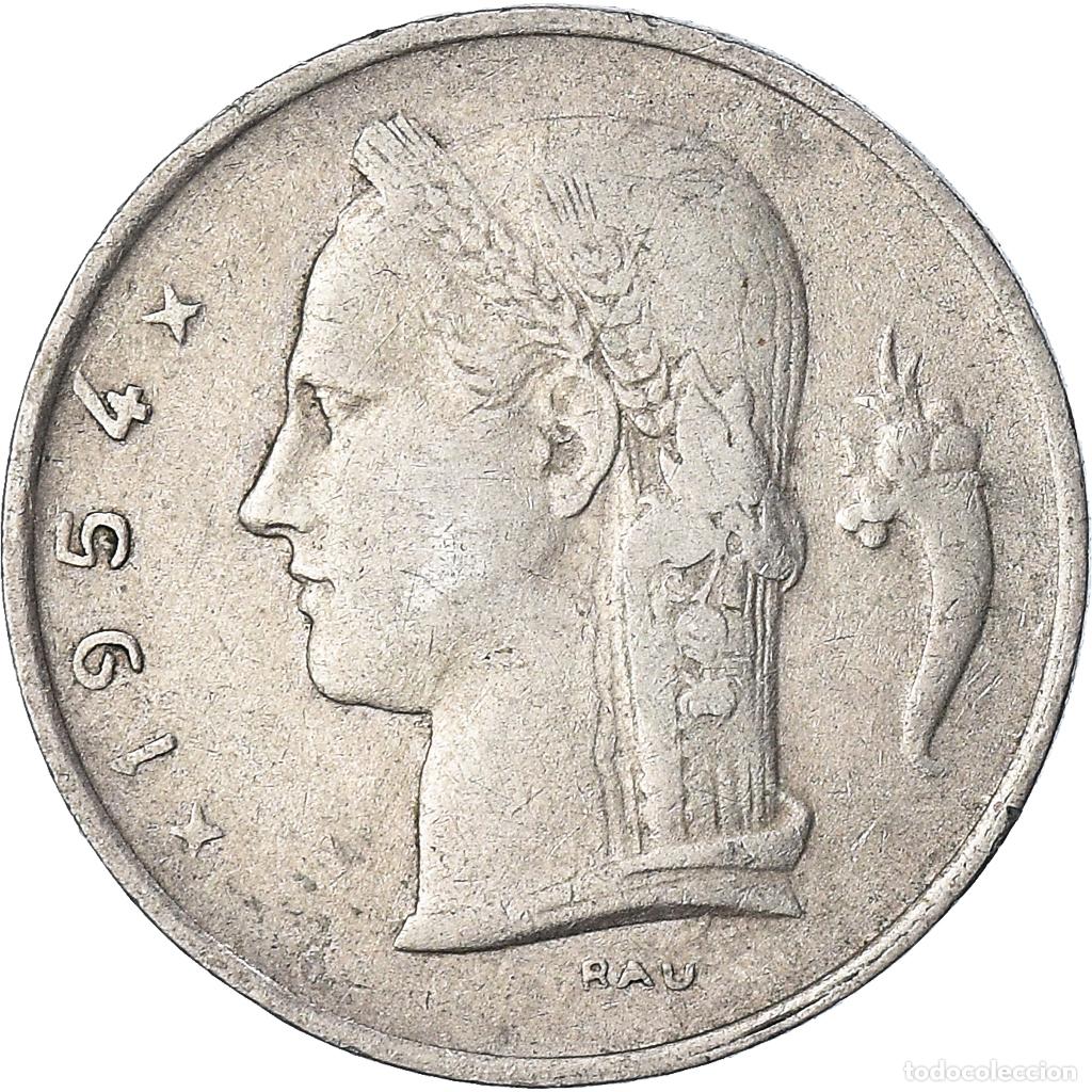 Old Coins of Europe: [#1033458] Moneda, B&eacute;lgica, Franc, 1954, BC+, Cobre - n&iacute;quel, KM:142.1