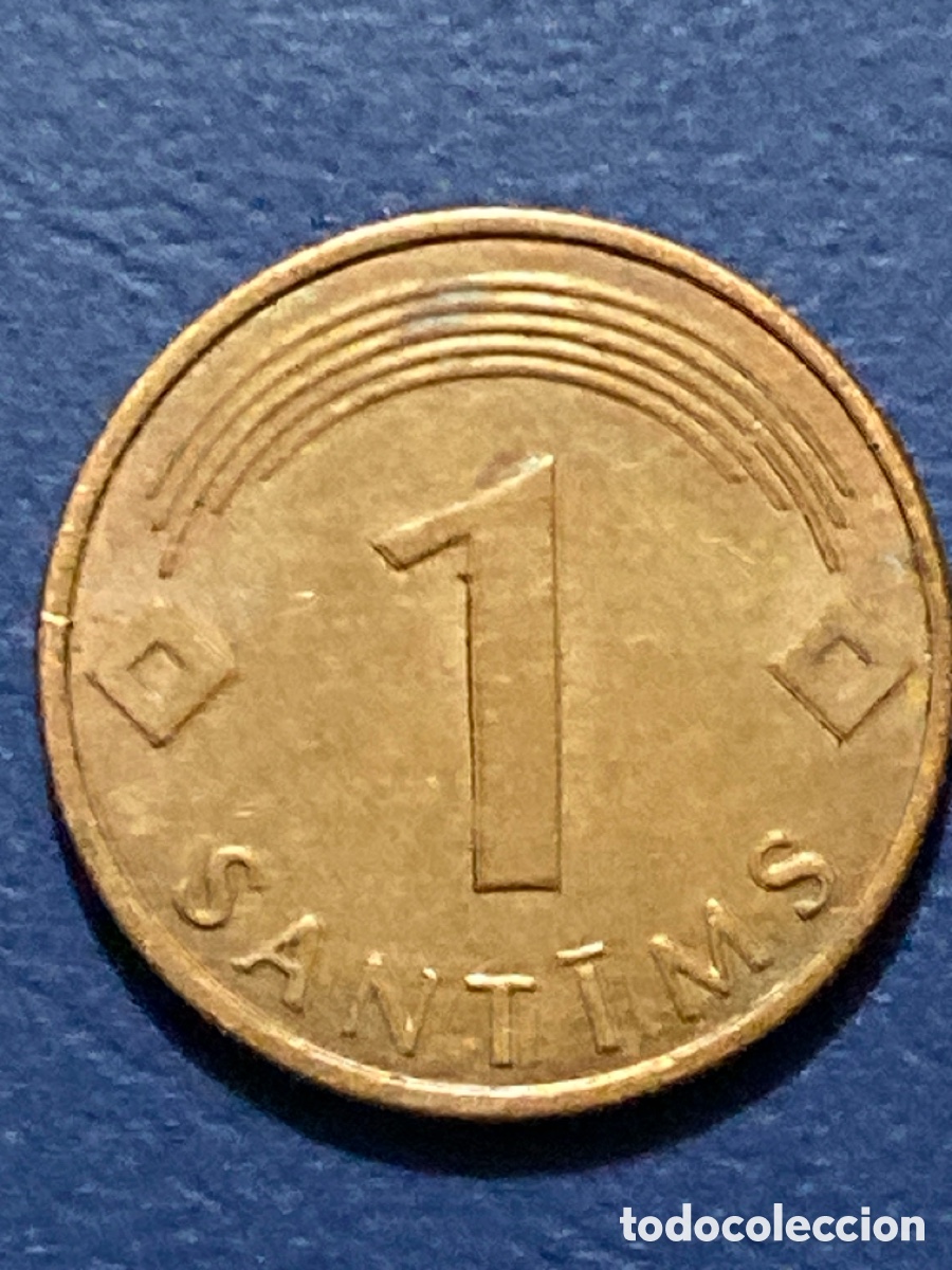 Monedas antiguas de Europa: Letonia 1 Santimat 2003 - Foto 2