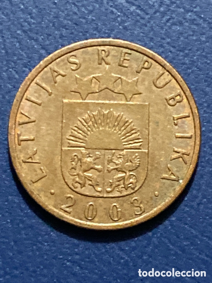 Monedas antiguas de Europa: Letonia 1 Santimat 2003 - Foto 1