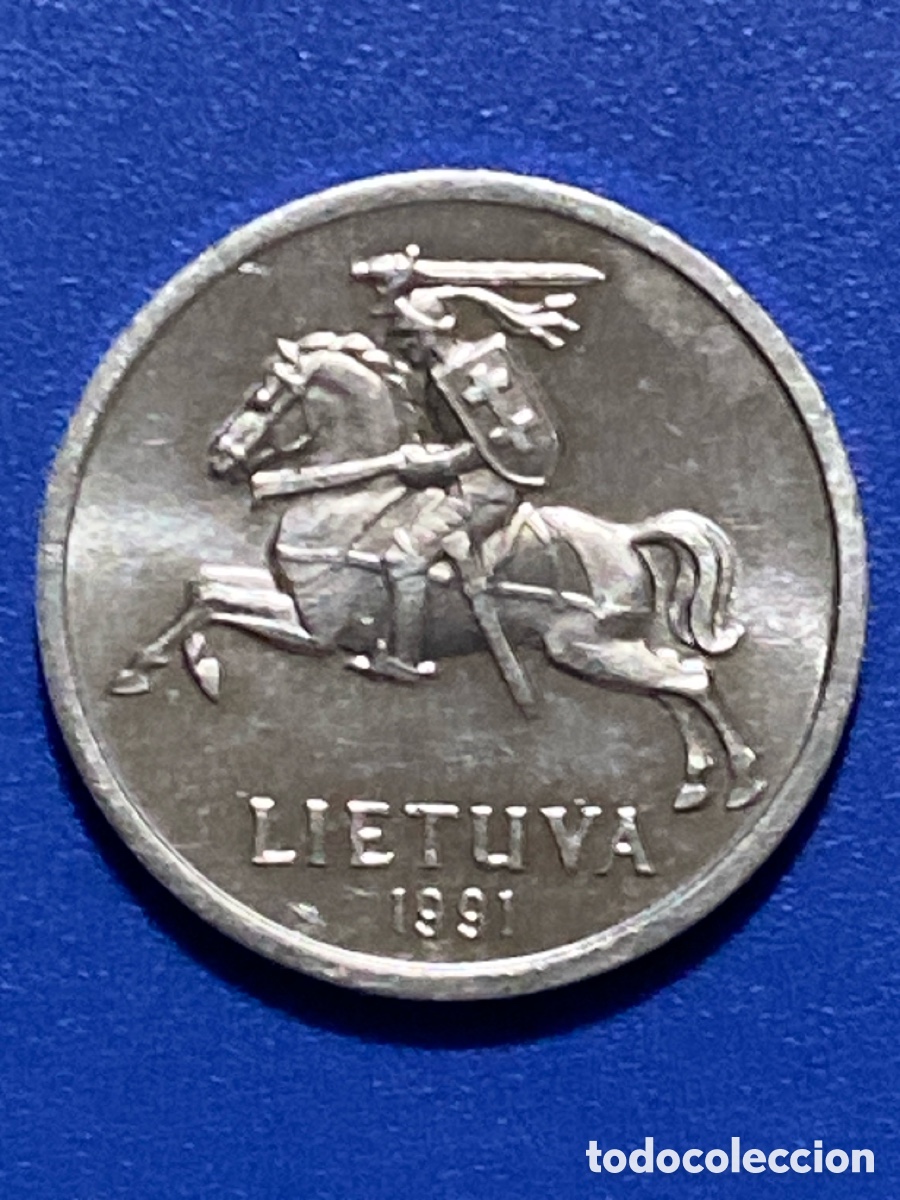Monedas antiguas de Europa: Lituania 1 centimo 1991 - Foto 1