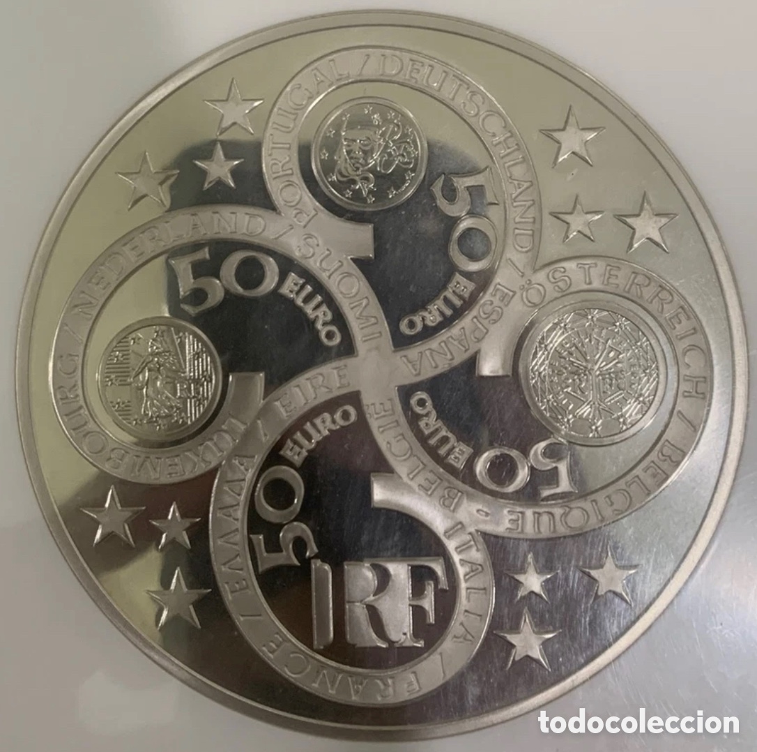 Monedas antiguas de Europa: Cincuentin 1000 gr plata 2003 - Foto 2