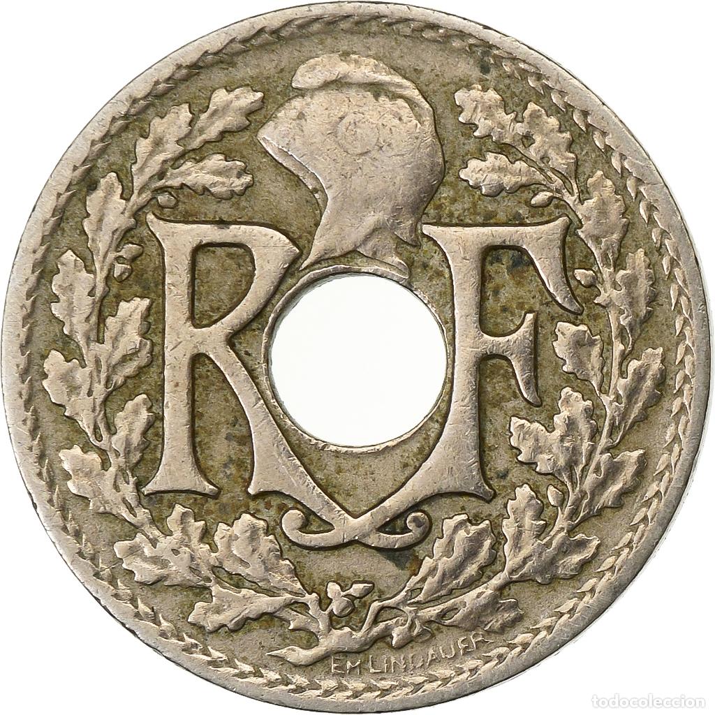 Monete antiche di Europa: [#199772] Francia, 5 Centimes, Lindauer, 1920, Paris, Rare, Cobre - n&iacute;quel, MBC
