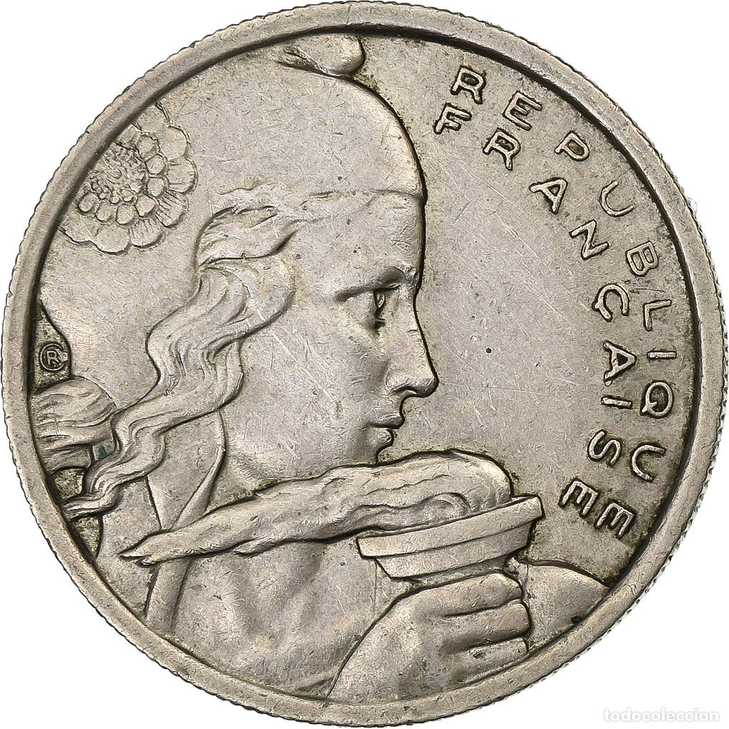 Moedas antigas da Europa: [#199675] Francia, 100 Francs, Cochet, 1954, Paris, Cobre - n&iacute;quel, MBC+, Gadoury:897