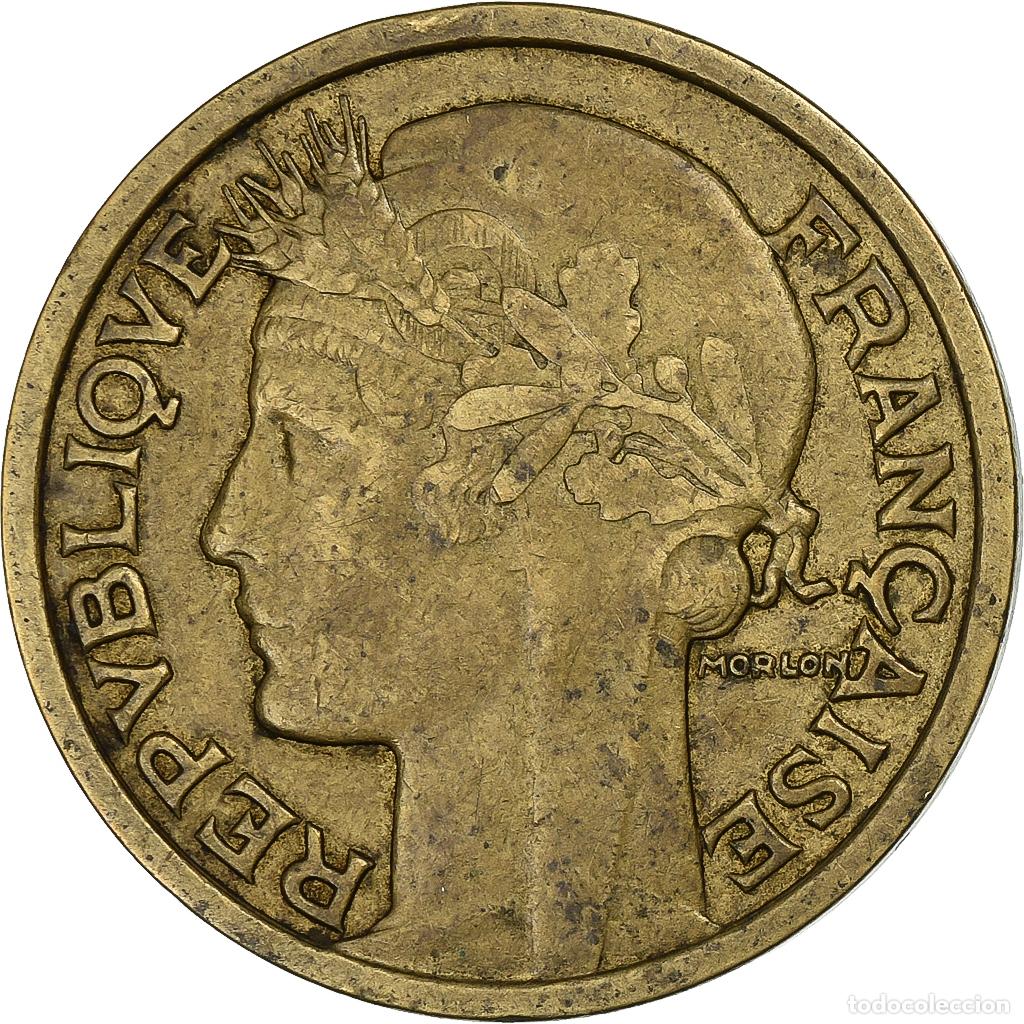 Monete antiche di Europa: [#199680] Francia, 2 Francs, Morlon, 1937, Paris, Aluminio - bronce, MBC, Gadoury:535