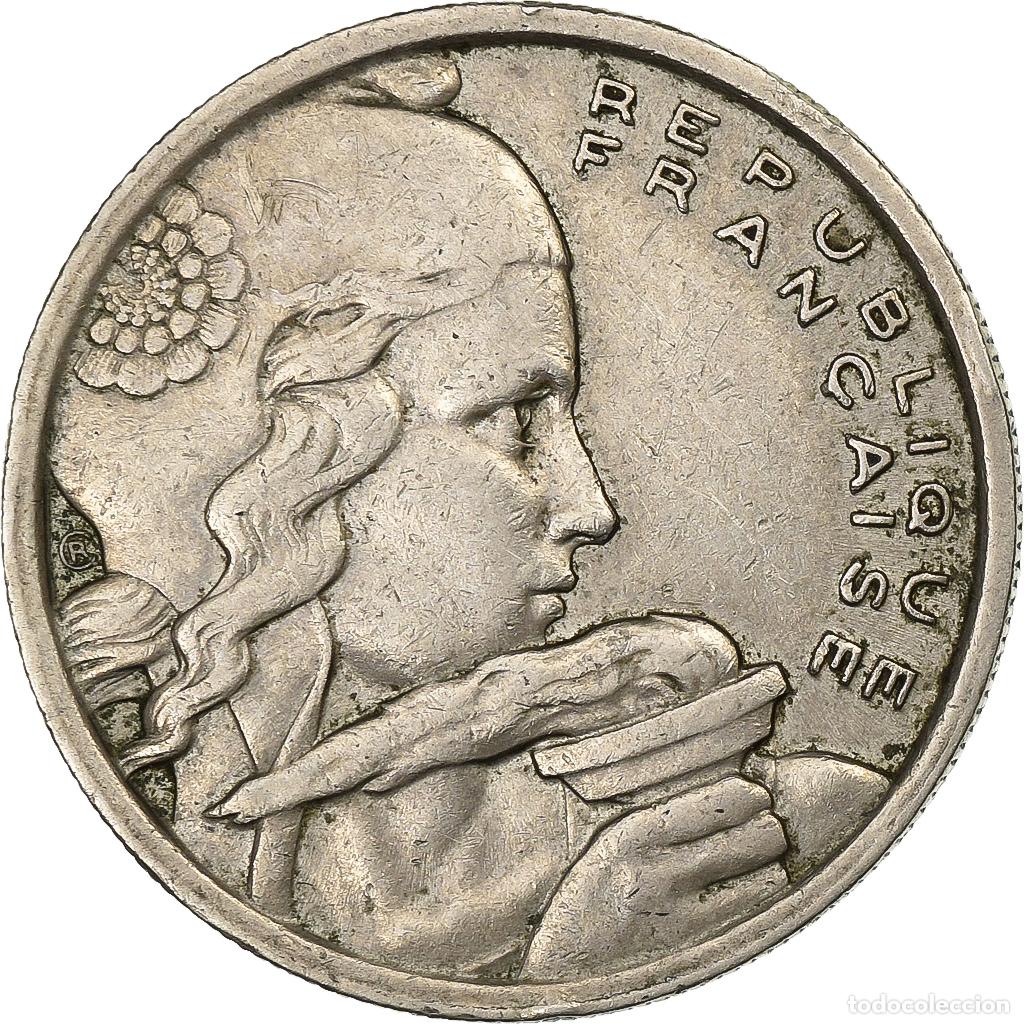 Old Coins of Europe: [#199676] Francia, 100 Francs, Cochet, 1954, Beaumont - Le Roger, Cobre - n&iacute;quel, MBC+