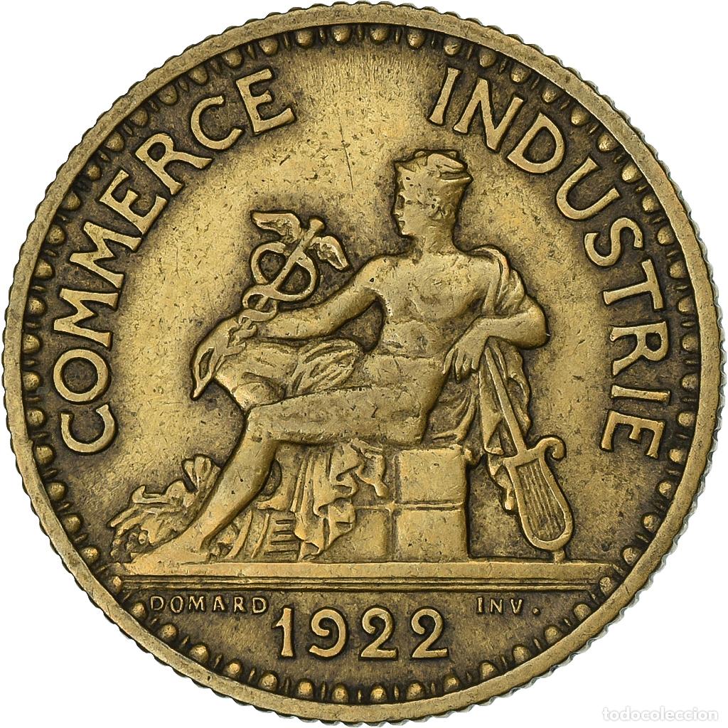 Monete antiche di Europa: [#199715] Francia, Franc, Chambre de commerce, 1922, Paris, Aluminio - bronce, MBC
