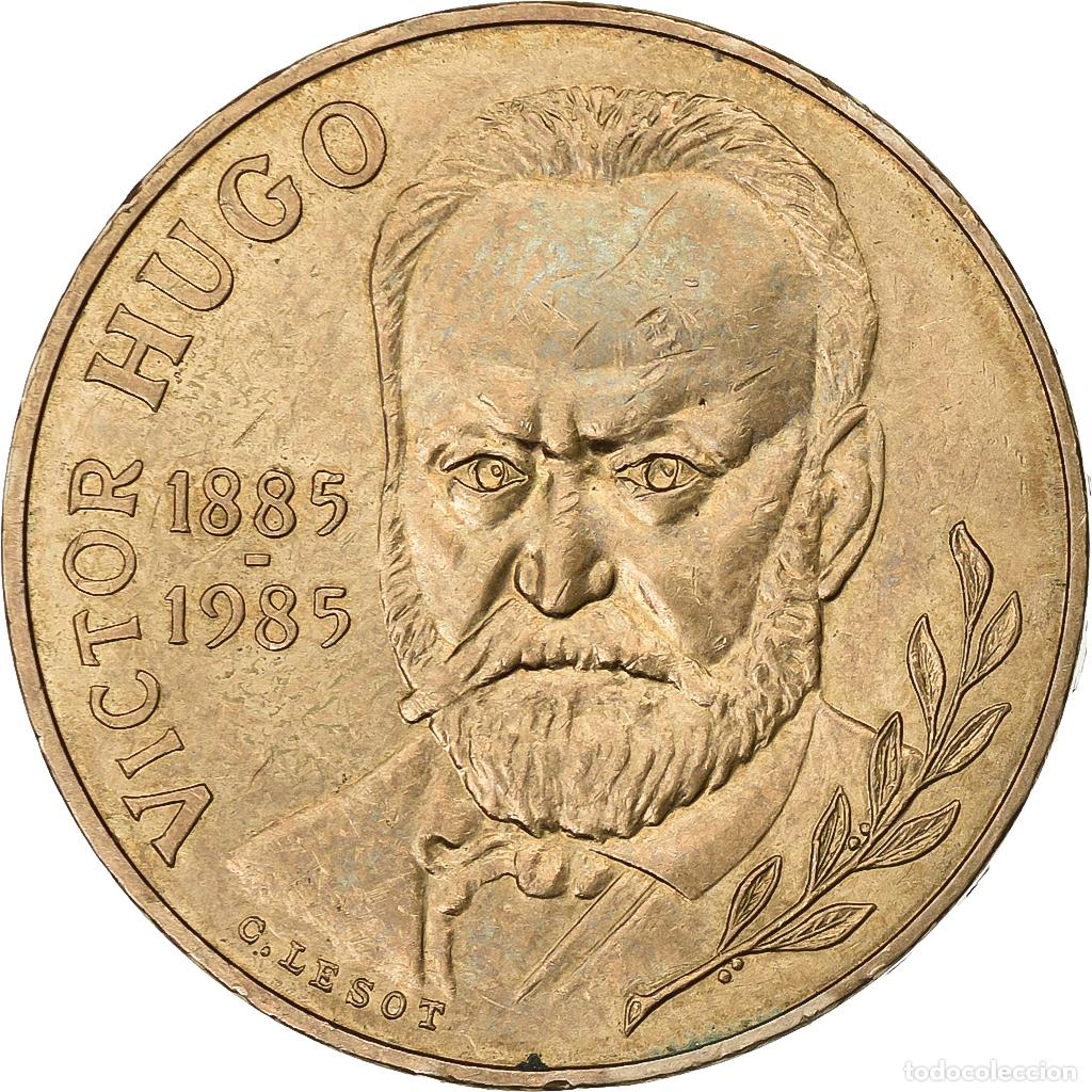 Monedas antiguas de Europa: [#199726] Francia, 10 Francs, Victor Hugo, 1985, Paris, Tranche A, N&iacute;quel - bronce, EBC