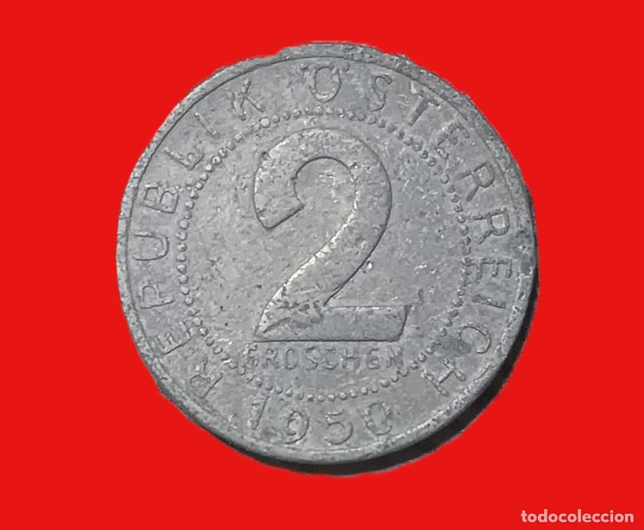 Monedas antiguas de Europa: Austria 2 Groschen 1950 - Foto 2