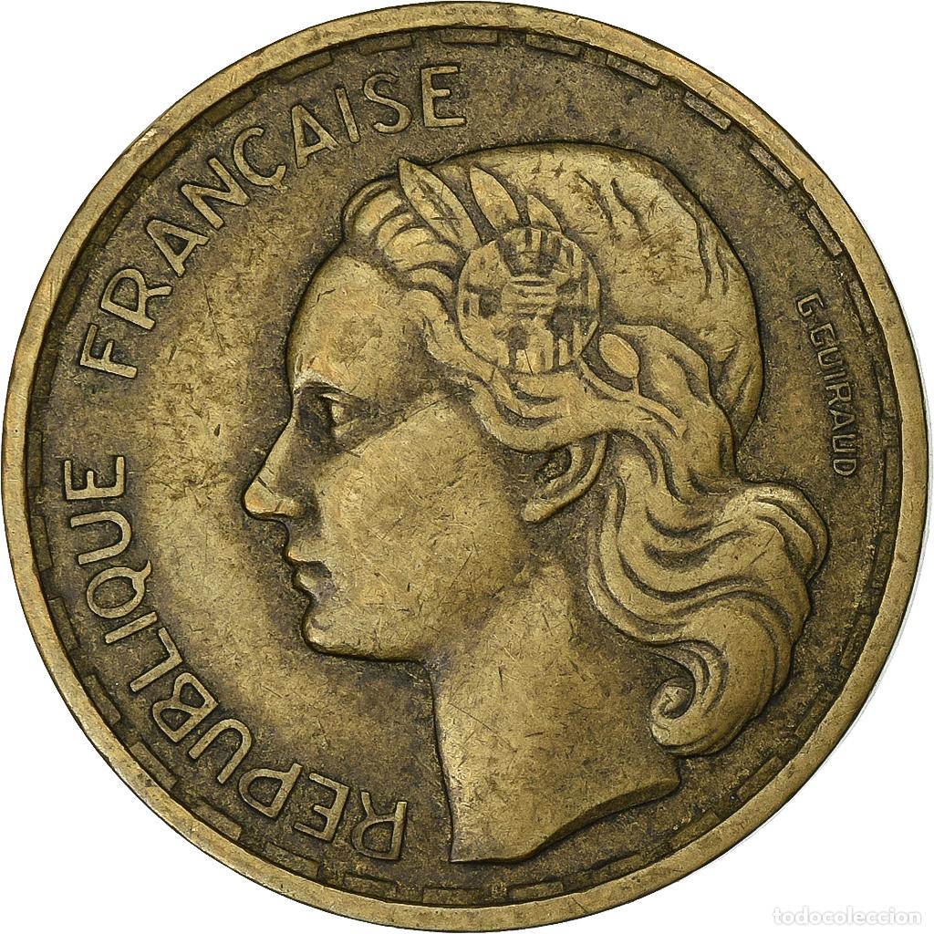 Moedas antigas da Europa: [#199749] Francia, 20 Francs, Guiraud, 1950, Beaumont - Le Roger, Aluminio - bronce, MBC