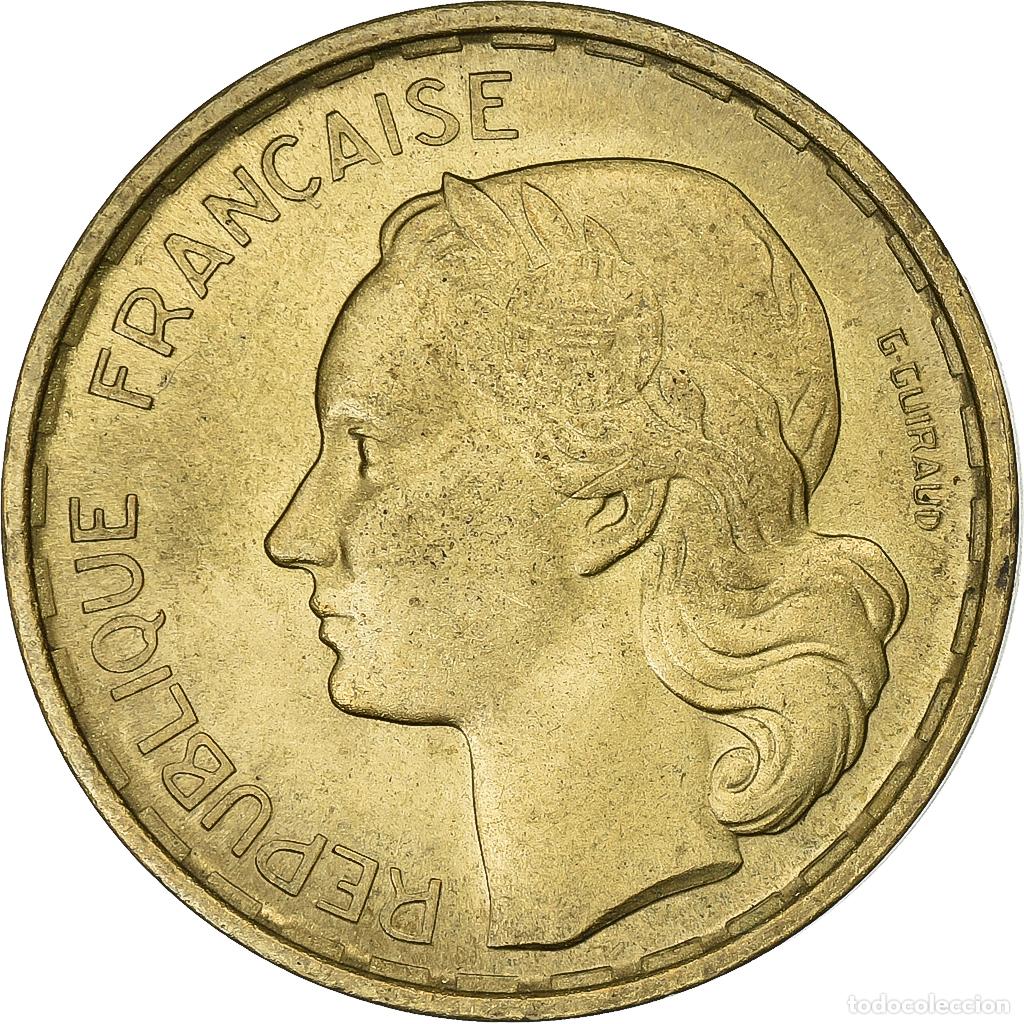 Moedas antigas da Europa: [#199750] Francia, 20 Francs, Guiraud, 1950, Paris, Aluminio - bronce, MBC, Gadoury:865