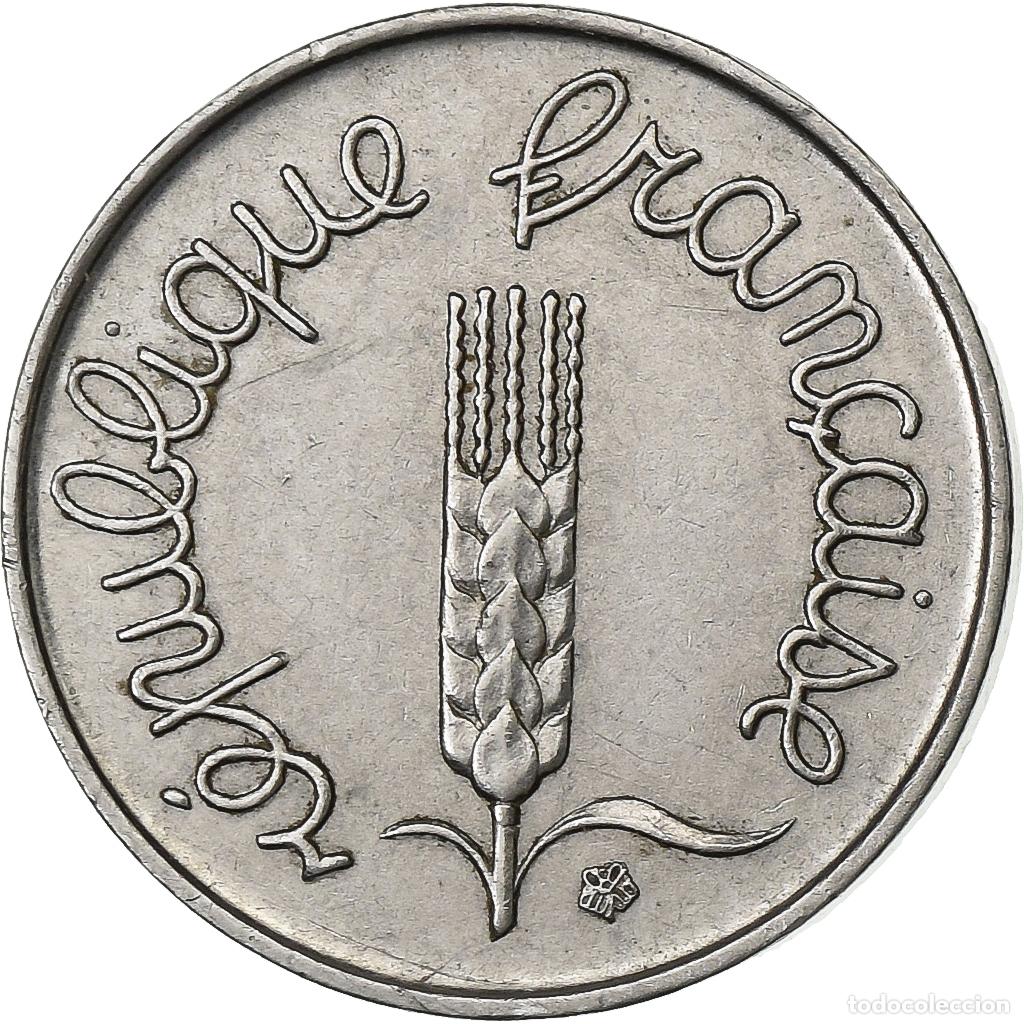 Alte M&uuml;nzen aus Europa: [#199759] Francia, Centime, &Eacute;pi, 1963, Paris, Acero inoxidable, MBC+, Gadoury:91, KM:928
