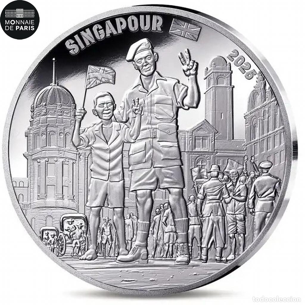 Monete antiche di Europa: [#475333] Francia, 10 Euro, V-E DAY, Soldat Britannique, 2025, Monnaie de Paris, Plata