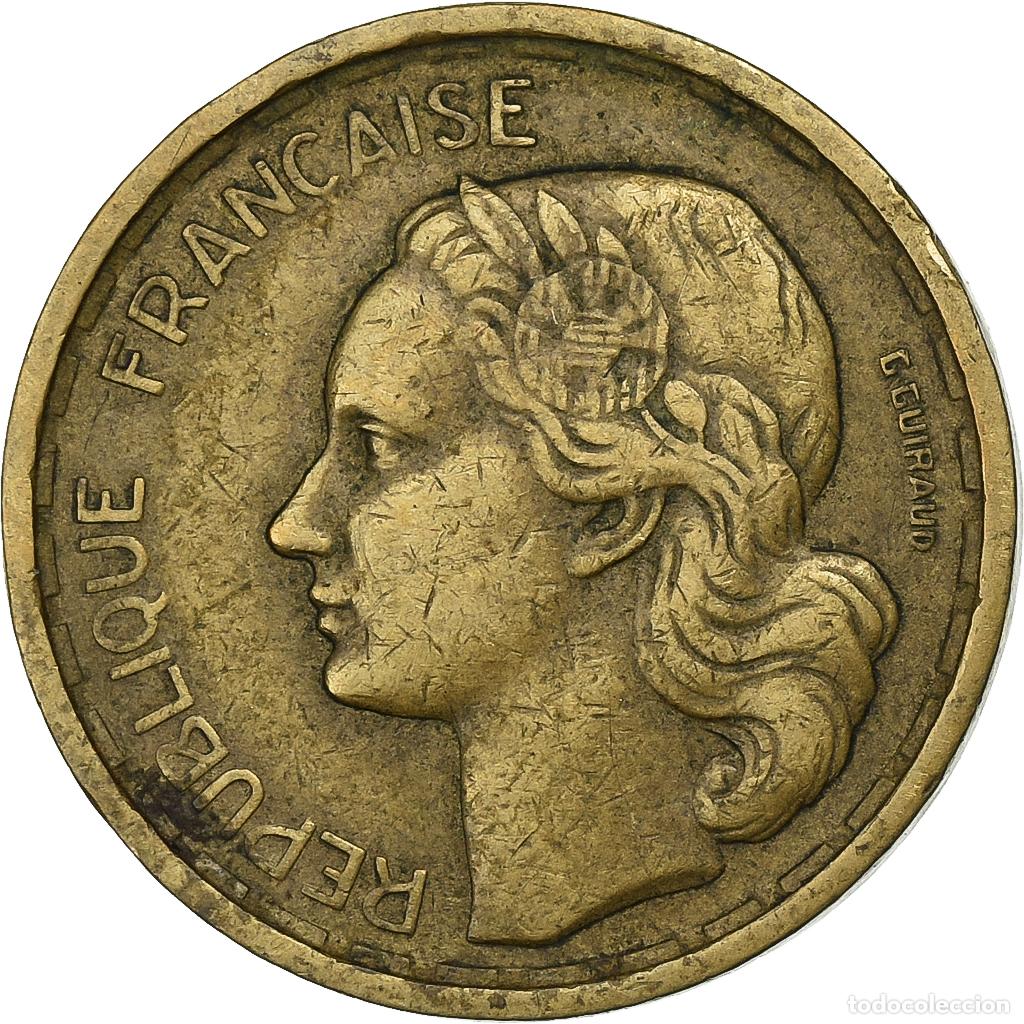 Old Coins of Europe: [#199764] Francia, 10 Francs, Guiraud, 1950, Paris, Aluminio - bronce, MBC, Gadoury:812