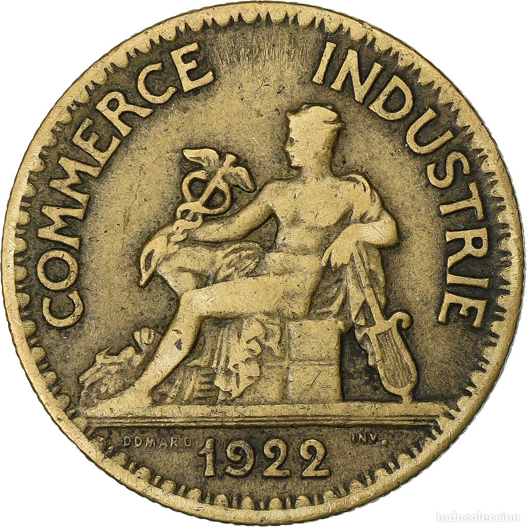Alte M&uuml;nzen aus Europa: [#199766] Francia, 50 Centimes, Chambre de commerce, 1922, Paris, Aluminio - bronce, MBC